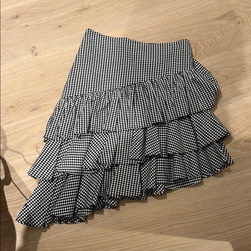 Intermix Gingham Skirt